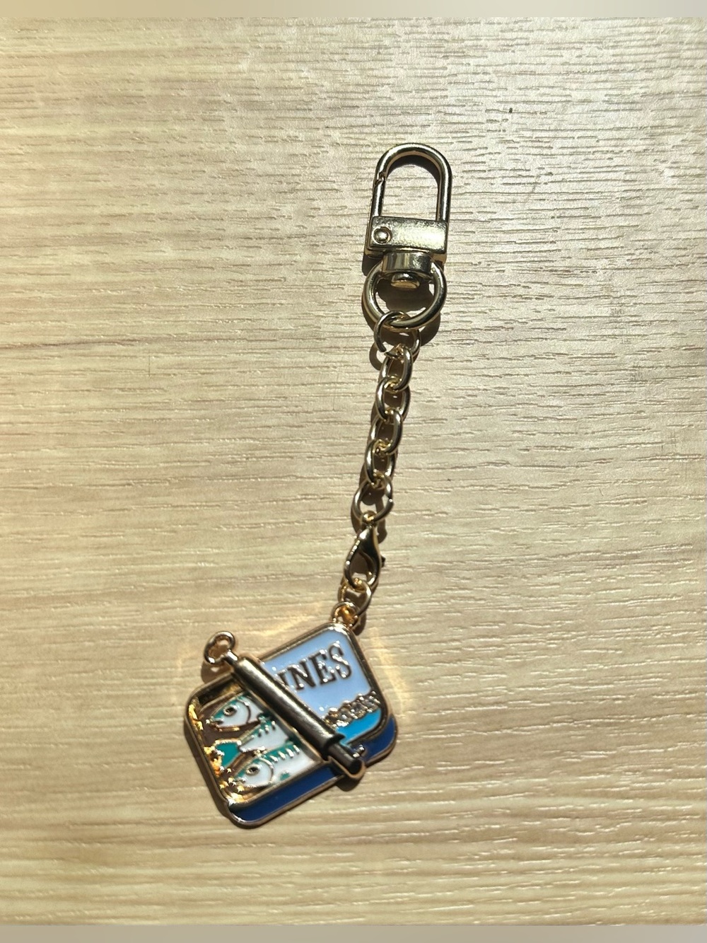 Sardine Tin Charm Keychain 🐟 - Hand Designed